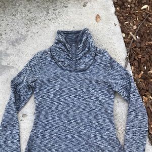 Athleta space dye fleece turtleneck medium